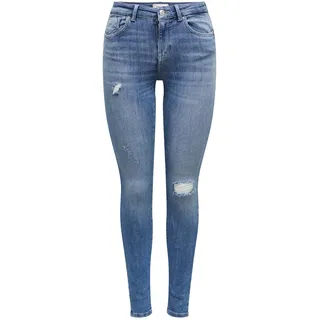 Only Jeans Push Up Power in Blau mit Destroy-Details-XS-L30