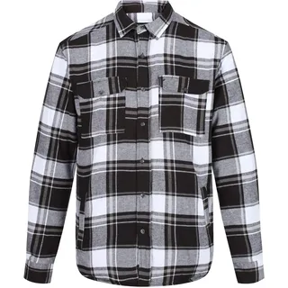 Regatta Herren Tygo Shacket Coolweave Baumwolle Kariert Fleece gefüttert Over Shirt Shirts