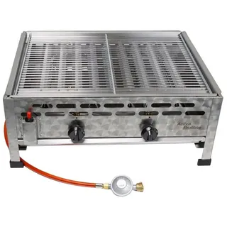 Activa Gasgrill 2-flammiger Gastrobräter Grill mit Grillrost