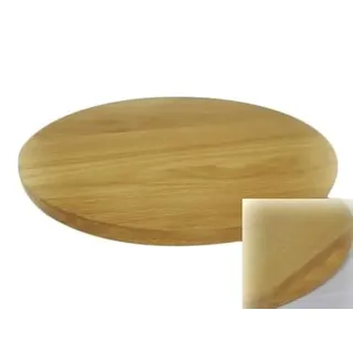 Wooden World Rundes Schneidebrett aus Buchenholz, 60 cm