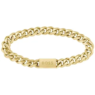 Boss Gliederarmband gold Edelstahl 1580403M Größe Herren