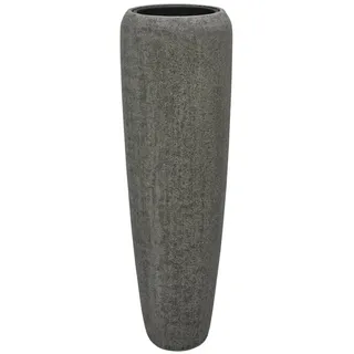 Flingora Bodenvase Cleo, mit Einsatz - Fiberglas - Indoor & Outdoor - Steingrau - Höhe 117 cm grau Ø 34 cm x 117 cm