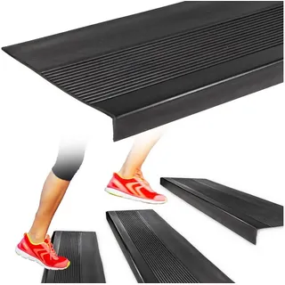ANRO Stufenmatte 30 x 120 cm Schwarz