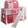 90 x 200 cm Buche massiv weiß rosa-pink