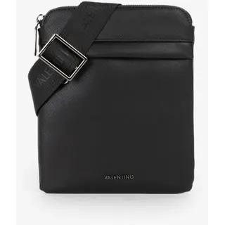 Umhängetasche VALENTINO BAGS "KARO", Herren, Gr. B/H/T: 18cm x 22cm x 0cm, schwarz, Lederimitat, Taschen Umhängetasche, Herren, Schultertasche, Crossbody mit Logoschriftzug