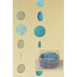 Capiz,Windspiel,Perlmutt,blau-Töne, 1812-8561400