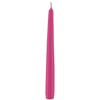 Spitzkerzen konische Kerzen, Fuchsia Pink 24 x 2,3 cm, 12 Stück, deutsche Markenkerzen in RAL Kerzen Güte Qualität, tropffrei für Kerzenleuchter, Kerzen Leuchterkerzen