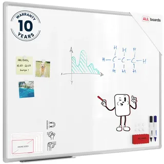 ALLboards Whiteboard 100 x 80 cm Weiß