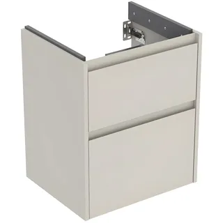 Geberit Waschtischunterschrank 2 Auszüge 50,4 x 60,6 x 40,5 cm Sandgrau