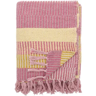 Bloomingville Isnel Plaid 130 x 160 cm Pink/Gelb