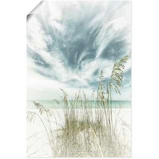 Artland Wandbild Himmlische Stille am Strand Vintage, Strandbilder (1 St), als Alubild, Outdoorbild, Leinwandbild, Poster, Wandaufkleber weiß 40 cm x 60 cm
