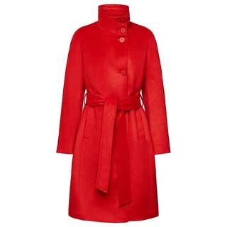 Esprit Collection Wollmantel Recycelt: Mantel aus Wollmix mit Kaschmir rot
