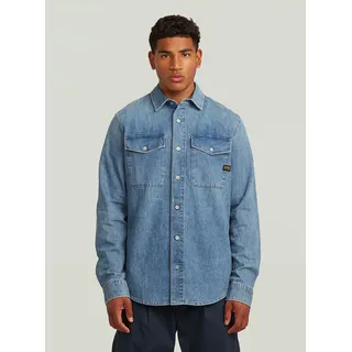 G-Star Slim Fit Hemd Blau M