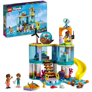 LEGO Friends Seerettungszentrum Tierarzt-Spielzeug für Kinder mit Otter-, Seepferdchen- und Schildkröten-Tierfiguren, Tierpflege-Spielzeug, Mädchen und Jungen ab 7 Jahren 41736