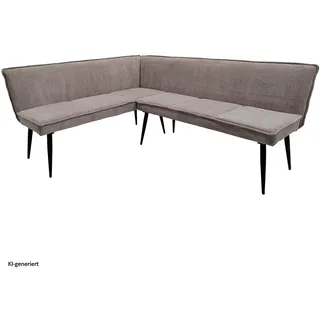 Hti-Living Eckbank 154 x 195 cm Mesilla Braun kurzer Schenkel links