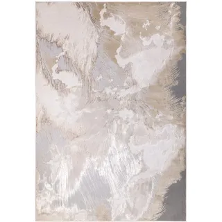 KADIMA DESIGN SARNTAL Teppich 120 x 170 cm Gold/Grau/Beige