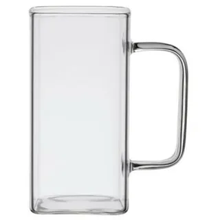 Latte-Macchiato-Glas Square 2er Set Henkelglas Cocktail 350 ml