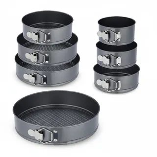 Relaxdays Springform Set 7-tlg. Ø 14/16/18/20/24/26/28 cm