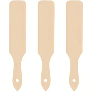 3x HOFMEISTER® Crêpes-Wender Holz 30 cm – Pfannenwender und Teigschaber aus Buche, schont beschichtete Pfannen