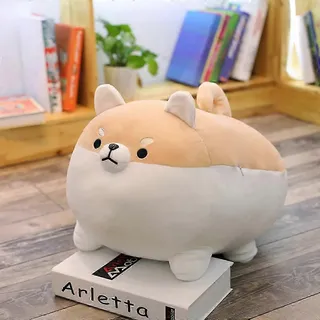 Weiches Plüschhundekissen, Kuscheltier Für Kinder, Braunes Stofftier 40 Cm, Geschenk Im Anime-stil, Kuscheliger Begleiter Für Mädchen Und Jungen.