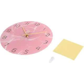 Jeffergarden Innovative Rosa Acryl-wanduhr, Uv-bedruckt, Für Wohnzimmer, Zuhause, Schlafzimmer