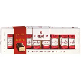 Niederegger | Marzipan Klassiker® | 1x 100g | Pures Marzipan, umhüllt von knackiger Zartbitter-Schokolade | Marzipangeschenk | hochwertiges Präsent