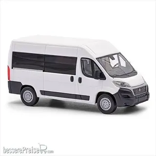 Busch H0 (1:87) 54650 - Fiat Ducato Bus, Weiß FORMNEUHEIT