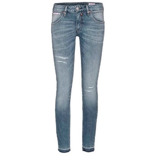 Herrlicher 5-Pocket-Jeans TOUCH CROPPED DESTROY CASHMERE TOUCH JEANS MIT BIO-BAUMWOLLE blau 25