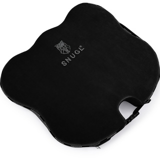 SNUGL Steißbein-Keilkissen - Sitzkissen für Ischias und Haltungskorrektur. Mischung aus Memory-Schaum und Naturlatex für optimale Unterstützung. Perfekt für Autositz, Bürostuhl, Rollstuhl