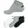 Sneakersocken 6-Paar schwarz/weiß/grau 39-42