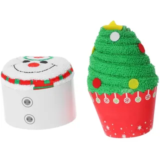 VICASKY 8 Stk Weihnachtshandtücher aus Baumwolle Handtuch mit Schneemannmuster Santa Handtuch Gästehandtücher kinderhandtücher kinder Geschirrtücher Waschlappen Weihnachts