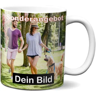 online-hut Tasse zum selber individuell Gestalten/Personalisierbar mit eigenem Foto, Text und Schrift/Fototasse/Werbetasse/zum bedrucken/Motivtasse/Firmentasse/mit Logo