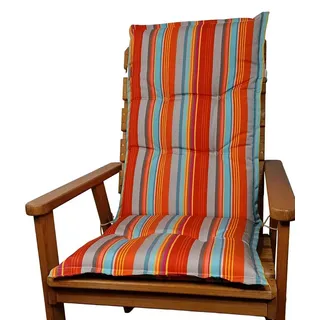Rattani Hochlehnerauflage Hochlehner Auflage Kissen Polster Karina Gr. 120 x 50 cm Caribe, Material Caribe Outdoor Acrylic Dralon rot