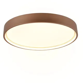 Trio LED Deckenleuchte Doha 1 rund braun