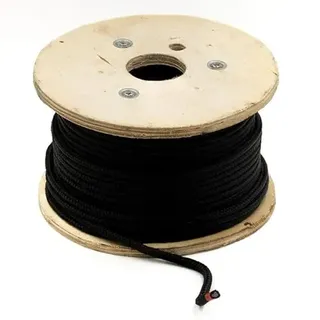 ALFA LOGISTIK Geflochtene Seil Polypropylen 12mm Durchmesser 20m Länge - Schwarz PP Seil Multifilament - Polypropylenseil - Seil Leine - Schnur - Festmacher Seil - Rope - Kordel - Kunststoffseil