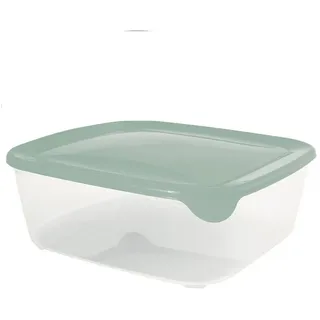 Curver Vorratsdose Fresh&Go Frischhaltedose 2,9L quadratisch transparent, Kunststoff, (1-tlg), Stapelbar 2.9 ml | 23 cm x 23 cm x 8.3 cm