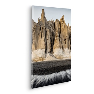 Komar Keilrahmenbild im Echtholzrahmen - Stone Towers - Größe 40 x 60 cm - Bild, Leinwandbild, Landschaftsmotiv, Wohnzimmer, Schlafzimmer