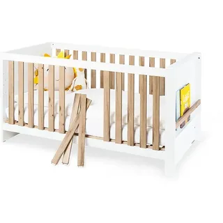 Pinolino Kinderbett "Lova" in Weiß/ Beige - (L)150 x (B)79 x (H)81 cm | Gr.: onesize