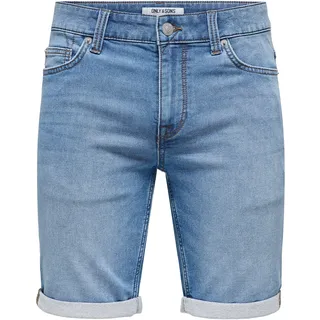 Only & Sons Jeans-Shorts Blau XXL