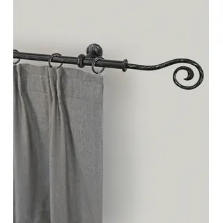 GARESA Vorhangstange Esperanca 1-läufig Ø 16 mm 360 cm Schwarz