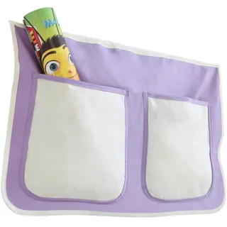 Livetastic Betttasche Ticaa 809568 Stofftasche, Lila, Beige, Textil, Uni, 2 Fächer, 56x32x2 cm, Kinder- & Jugendzimmer, Kindermöbel, Kinderbetten, Kinderbettzubehör