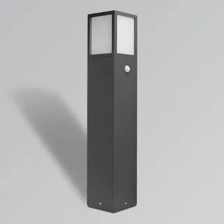 CMD Wegeleuchte Aluminium 14,1 cm E27 mit Bewegungsmelder anthrazit