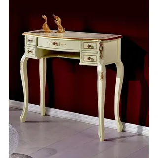 JVmoebel Sekretär Antiker Barock-Sekretär aus Holz in klassischem Weiß (1 St), Made in Europa weiß