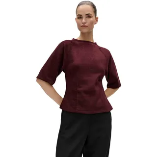OPUS Jerseyshirt Damen | Samtige Rippstruktur, Raglanärmel, Funnel Neck - 44