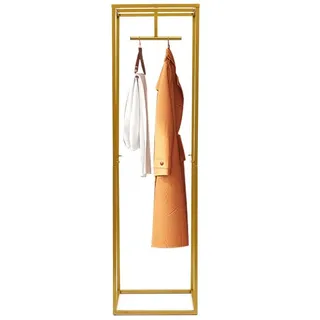 Wandregal Kleiderständer Rechteckig Garderobe Kleiderstange 40x180x50cm Gold