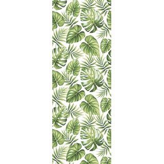 QUEENCE Vinyltapete "Tropische Blätter-Grün" Tapeten 90 x 250 cm, selbstklebend B/L: 0,9 m x 2,5 m, grün Tapeten