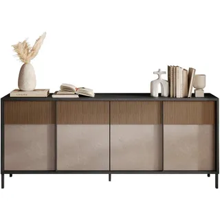 Home affaire Sideboard Everest Breite 206 cm, Kommode mit 4 Türen, Anrichte, Soft/Self Closing, Korpus 22 mm