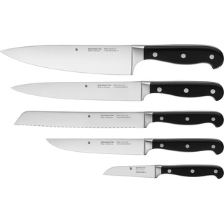 WMF Spitzenklasse Plus Messerset 5teilig, Kochmesser, Made in Germany, 5 Messer geschmiedet, Küchenmesser, Performance Cut, Spezialklingenstahl