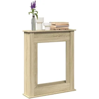 Design Kaminumrandung Sonoma-Eiche 75x20x87,5 cm Holzwerkstoff - Dekokamine 2025 Neu1940291 1parcel - Braun