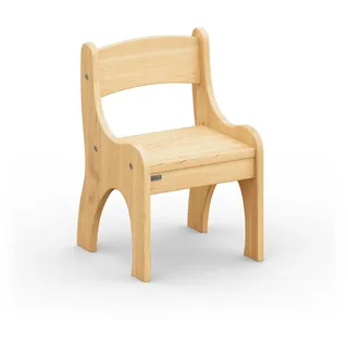 BioKinder Levin Kinderstuhl Holzstuhl Stuhl für Kinder aus zertifiziertem Massivholz 36 x 36 x 55 cm